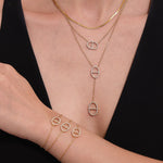OW Tanya Necklace – Necklace by Olluwa, 18k gold-plated stainless steel, styled around the neck
