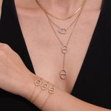 OW Tanya Necklace – Necklace by Olluwa, 18k gold-plated stainless steel, styled around the neck