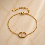 OW Emilie Bracelet – Bracelet by Olluwa, 18k gold-plated stainless steel