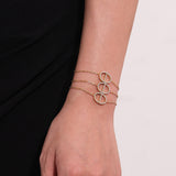 OW Emilie Bracelet – Bracelet by Olluwa, 18k gold-plated stainless steel, close-up detail