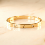 OW Monarch Bracelet – Bracelet by Olluwa, 18k gold-plated stainless steel