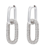 OW Geo Earrings – Earrings by Olluwa, 18k gold-plated stainless steel, close-up detail