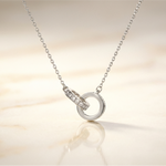 OW Golden Necklace – Necklace by Olluwa, 18k gold-plated stainless steel, close-up detail