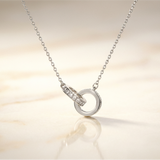 OW Golden Necklace – Necklace by Olluwa, 18k gold-plated stainless steel, close-up detail