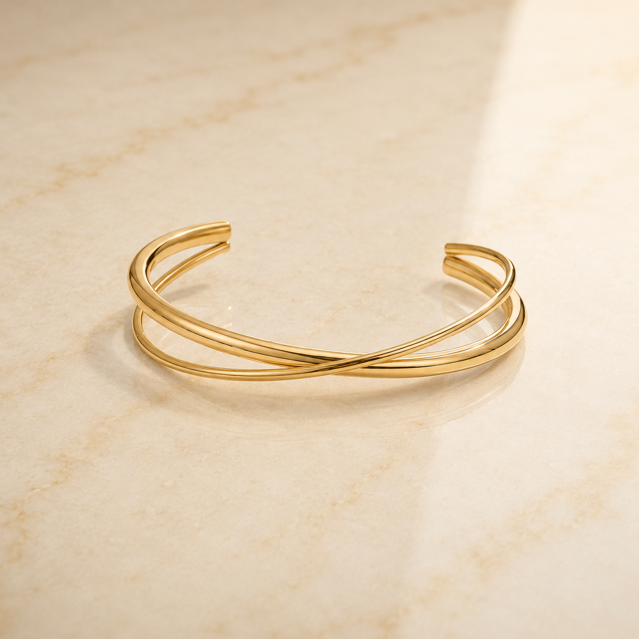 OW Eva Bracelet – Bracelet by Olluwa, 18k gold-plated stainless steel