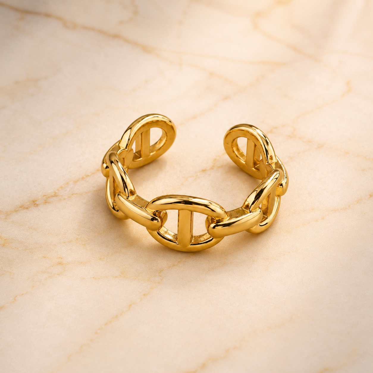 OW Zaria Ring – Ring by Olluwa, 18k gold-plated stainless steel