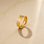 OW Olensya Ring – Ring by Olluwa, 18k gold-plated stainless steel