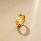 OW Olensya Ring – Ring by Olluwa, 18k gold-plated stainless steel
