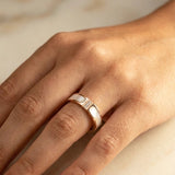 OW Iconic Ring – Ring by Olluwa, 18k gold-plated stainless steel, styled on hand