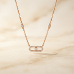 OW Atlas Necklace – Necklace by Olluwa, 18k gold-plated stainless steel, close-up detail