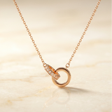 OW Golden Necklace – Necklace by Olluwa, 18k gold-plated stainless steel