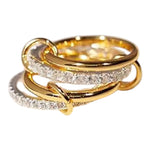OW Infinite Ring – Ring by Olluwa, 18k gold-plated stainless steel, close-up band detail