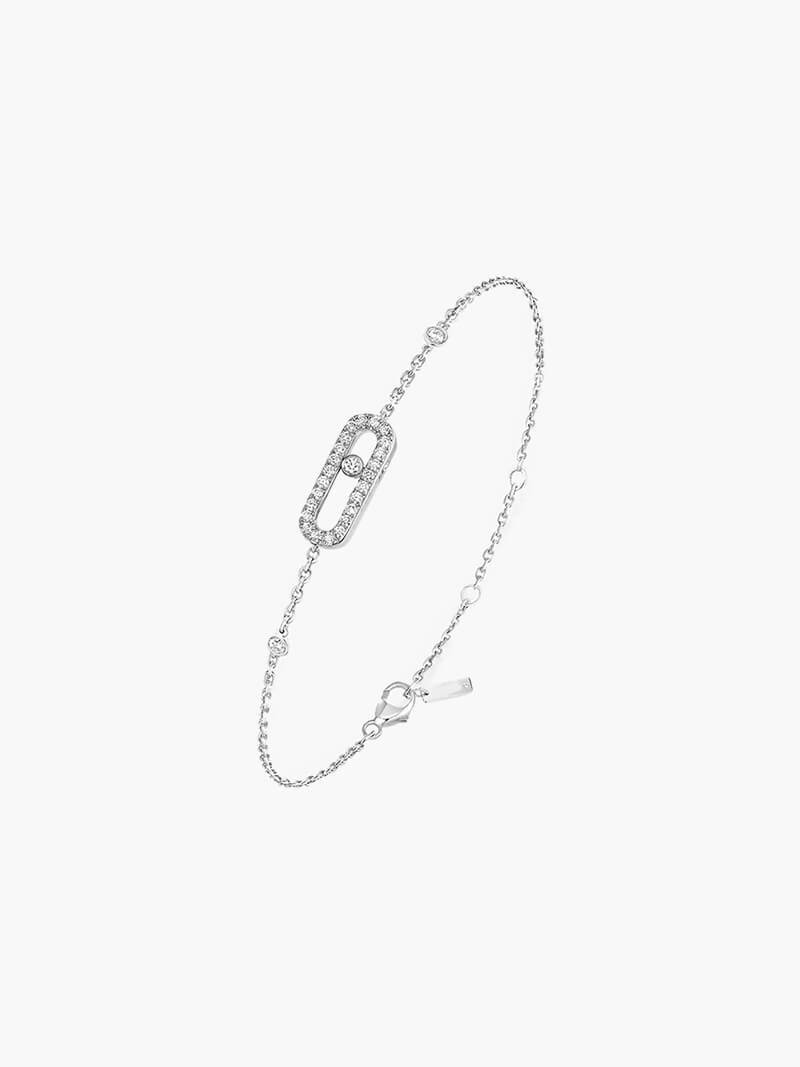 OW Atlas Bracelet – Bracelet by Olluwa, 18k gold-plated stainless steel, front view