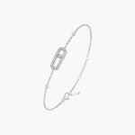OW Atlas Bracelet – Bracelet by Olluwa, 18k gold-plated stainless steel, front view