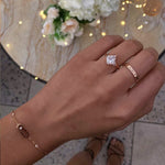 OW Atlas Bracelet – Bracelet by Olluwa, 18k gold-plated stainless steel, side view