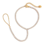 OW Amira Handchain – Bracelet by Olluwa, 18k gold-plated stainless steel, styled on hand
