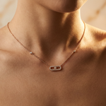OW Atlas Necklace – Necklace by Olluwa, 18k gold-plated stainless steel, additional angle