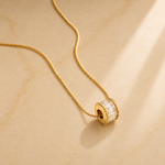 OW Lumielle Necklace – Necklace by Olluwa, 18k gold-plated stainless steel