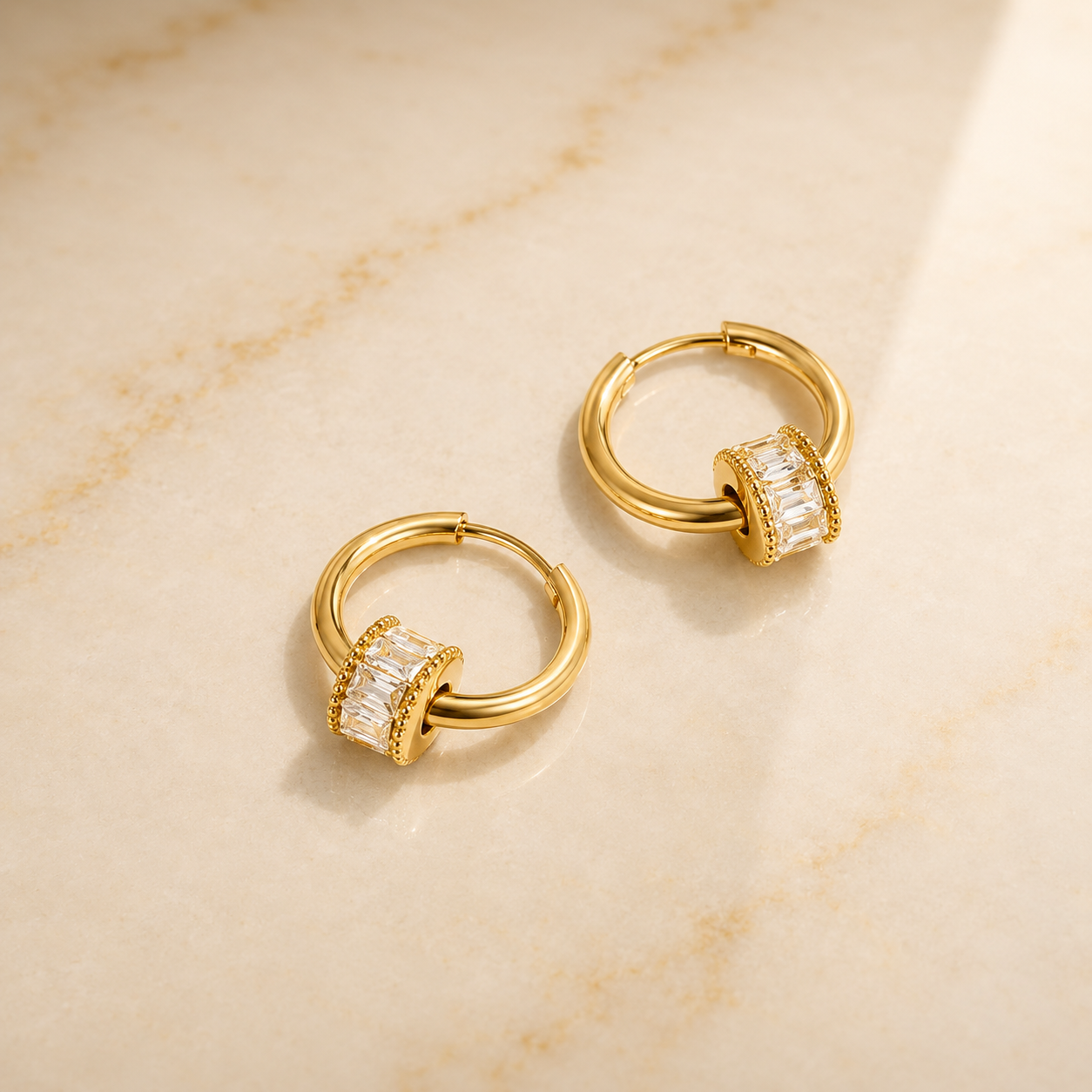 OW Lumielle Earring – Earrings by Olluwa, 18k gold-plated stainless steel