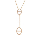 OW Tanya Necklace – Necklace by Olluwa, 18k gold-plated stainless steel, close-up chain detail