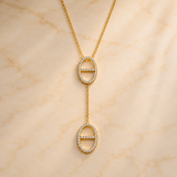 OW Tanya Necklace – Necklace by Olluwa, 18k gold-plated stainless steel
