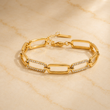 OW Luna Bracelet – Bracelet by Olluwa, 18k gold-plated stainless steel