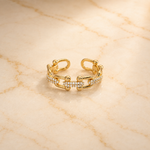 OW Luna Ring – Ring by Olluwa, 18k gold-plated stainless steel