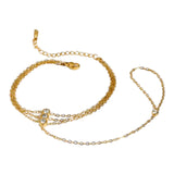 OW Loua Bracelet – Bracelet by Olluwa, 18k gold-plated stainless steel, styled on wrist