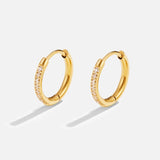 OW Solyn Earring – Earrings by Olluwa, 18k gold-plated stainless steel, side view