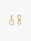 VINCI Earrings – Earrings by Olluwa, 18k gold-plated stainless steel, close-up detail