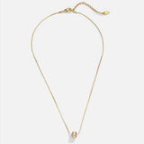 OW Lumielle Necklace – Necklace by Olluwa, 18k gold-plated stainless steel, side view