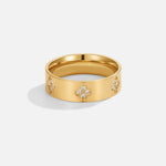 OW Olensya Ring – Ring by Olluwa, 18k gold-plated stainless steel, side view