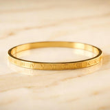 OW Roman Bracelet – Bracelet by Olluwa, 18k gold-plated stainless steel