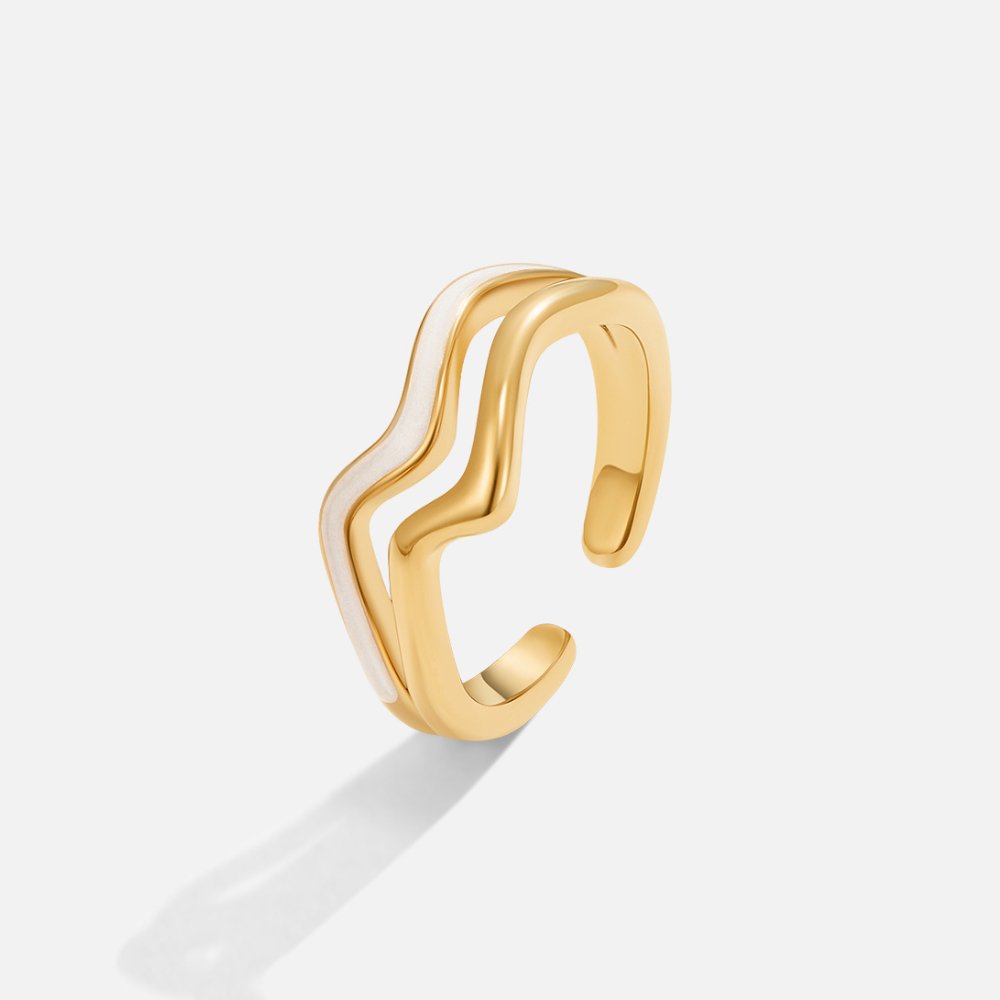 OW Savanahh Ring – Ring by Olluwa, 18k gold-plated stainless steel, alternate angle