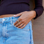 OW Sabhara Ring – Ring by Olluwa, 18k gold-plated stainless steel, lifestyle shot